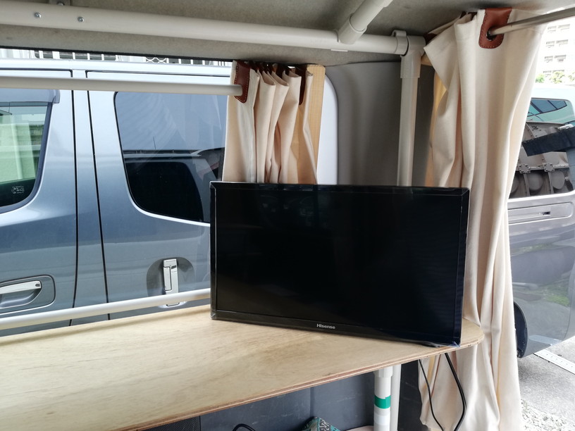 ハイエースにテレビが来た へんてなを作る Soelog そえログ ハイエースにテレビが来た へんてなを作る Soelog そえログ